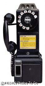 Telefone pblico antigo